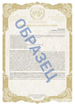Образец Приложение к СТО 01.064.00220722.2-2020 Аша Сертификат СТО 01.064.00220722.2-2020 